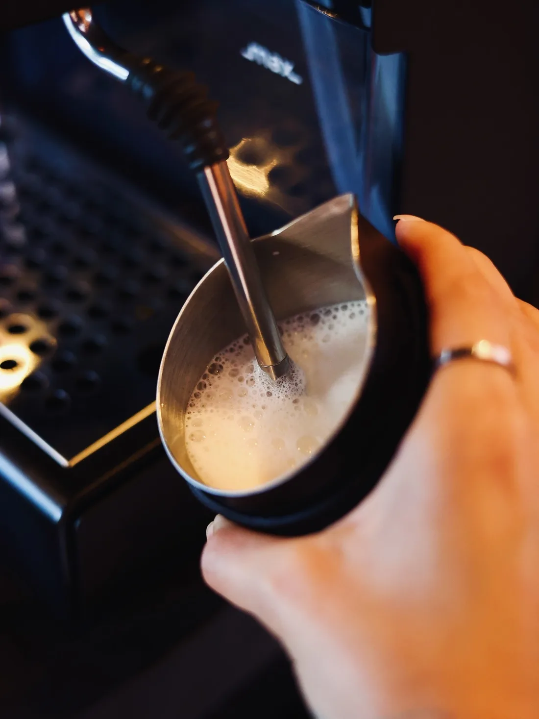 Vaporizado de leche